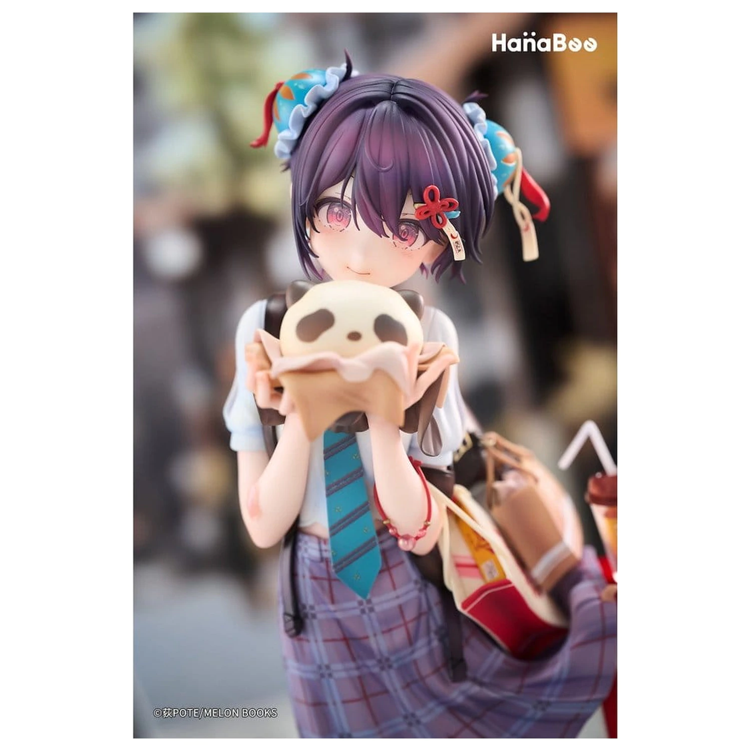 Original Character PVC Figure 1/6 Panda Nikuman-chan Deluxe Edition 26 cm product photo
