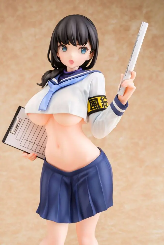 Original Character PVC Statue 1/6 Majimeka!? Fuuki Iin-san Illustration by Popkyun 25 cm product photo