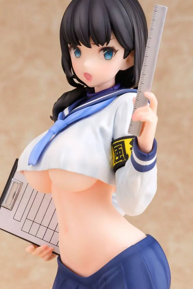 Original Character PVC Statue 1/6 Majimeka!? Fuuki Iin-san Illustration by Popkyun 25 cm product photo