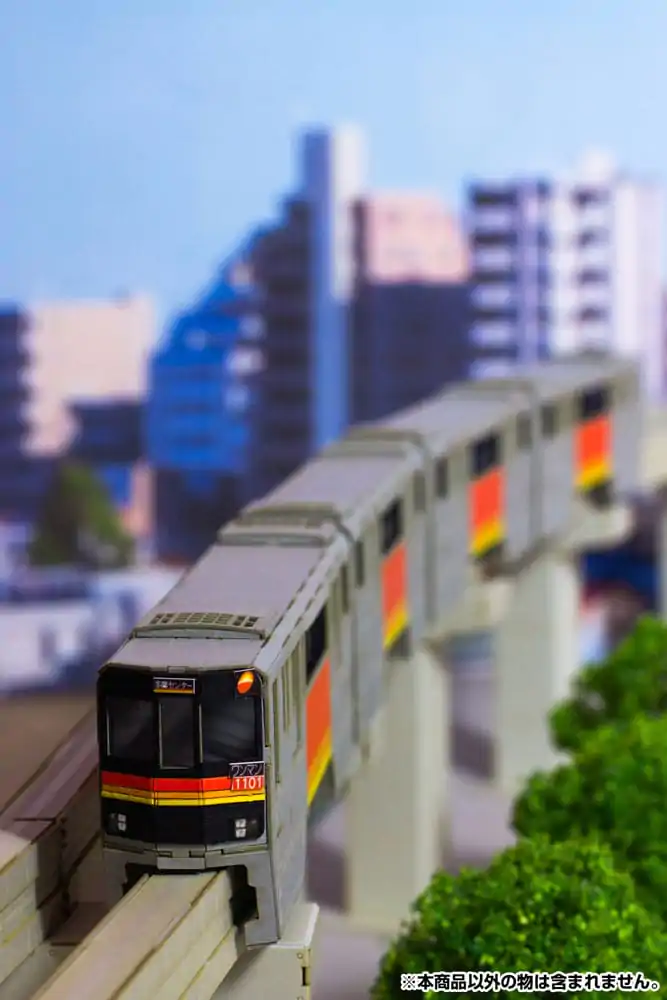 Original Character Series 1000 1/150 Paper Model Kit Tama Intercity Monorail (2 cars) 24 cm product photo