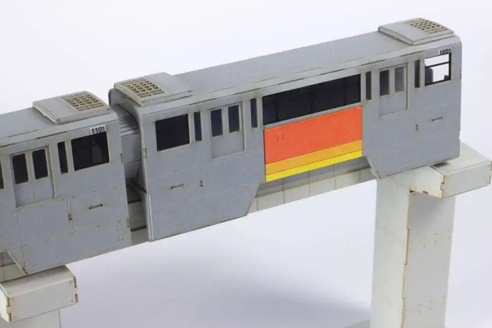 Original Character Series 1000 1/150 Paper Model Kit Tama Intercity Monorail (2 cars) 24 cm product photo