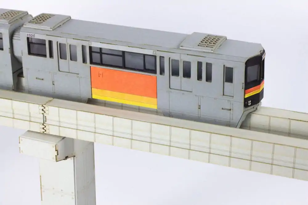 Original Character Series 1000 1/150 Paper Model Kit Tama Intercity Monorail (2 cars) 24 cm product photo