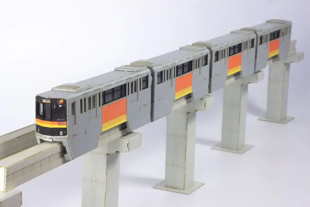 Original Character Series 1000 1/150 Paper Model Kit Tama Intercity Monorail (4 cars) 48 cm product photo