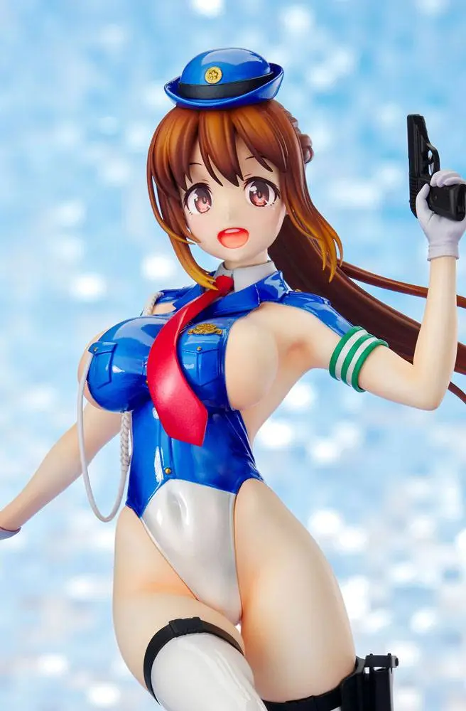 Original Character Thigt Works Series PVC Statue Job1: Cop Asahi Sakurada 25 cm product photo