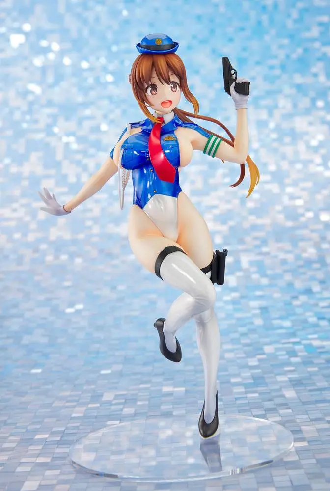 Original Character Thigt Works Series PVC Statue Job1: Cop Asahi Sakurada 25 cm product photo