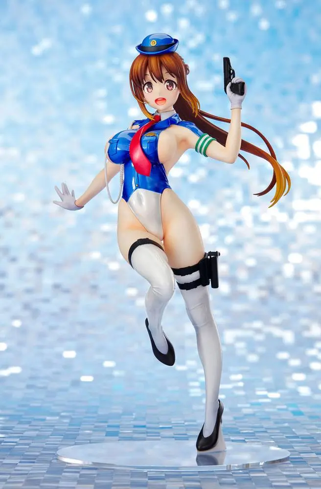 Original Character Thigt Works Series PVC Statue Job1: Cop Asahi Sakurada 25 cm product photo