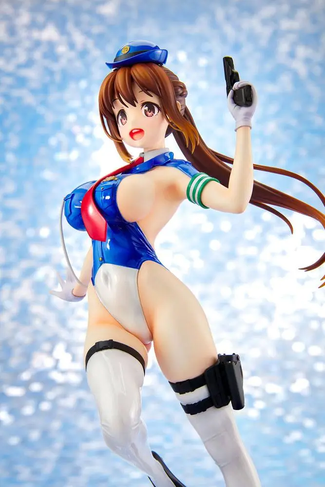 Original Character Thigt Works Series PVC Statue Job1: Cop Asahi Sakurada 25 cm product photo
