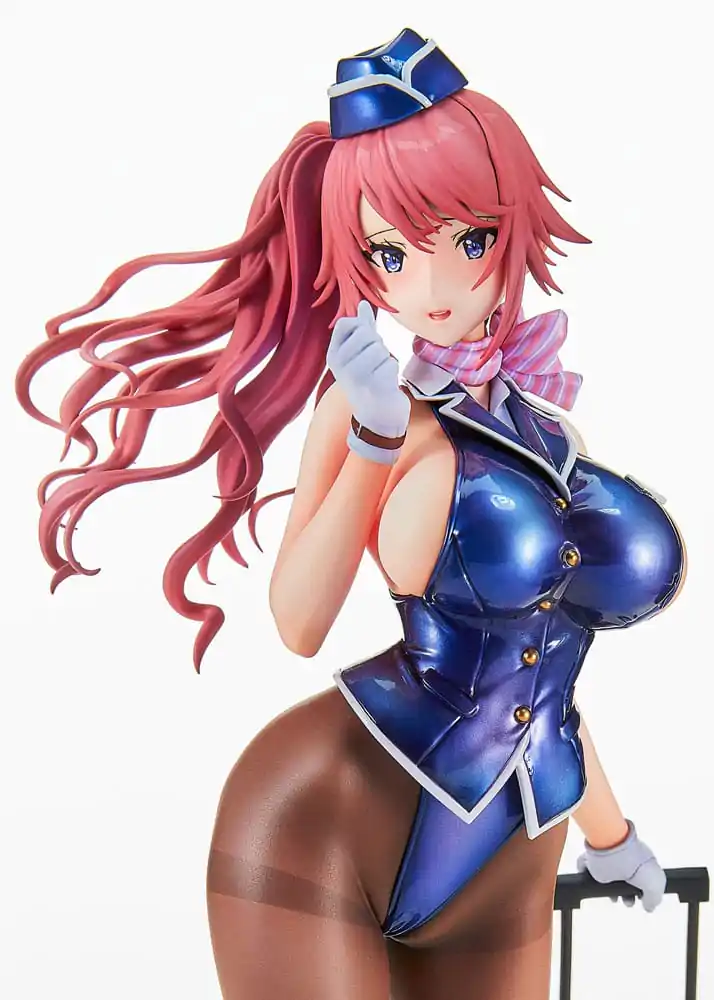 Original Character PVC Statue Tight na Oshigoto Work 3: Cabin Attendant Aya Saionji Antenna Shop Limited Edition 25 cm termékfotó