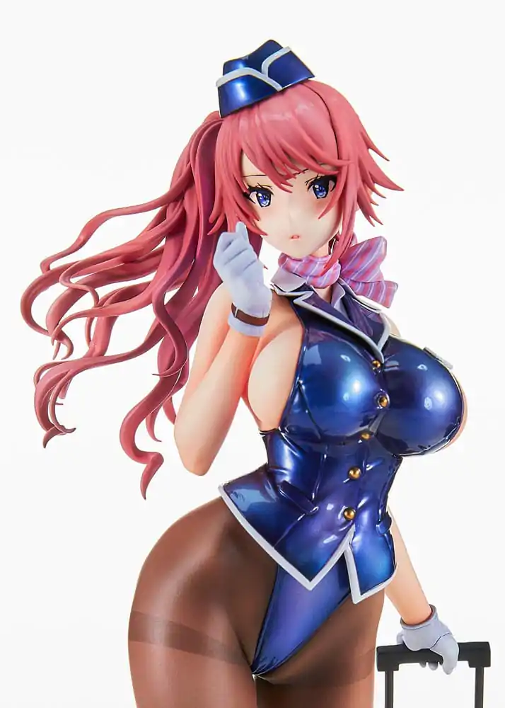 Original Character PVC Statue Tight na Oshigoto Work 3: Cabin Attendant Aya Saionji Antenna Shop Limited Edition 25 cm termékfotó