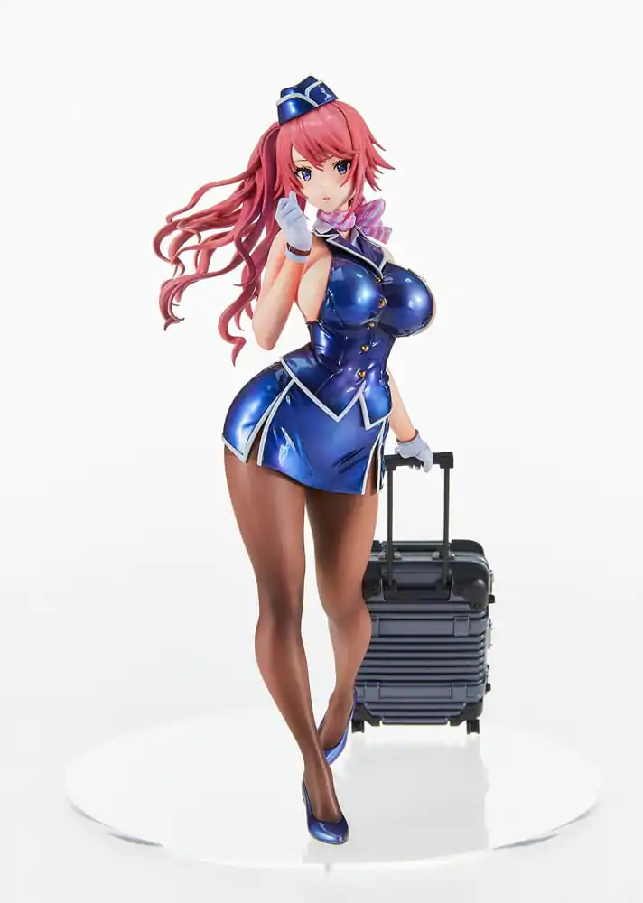 Original Character PVC Statue Tight na Oshigoto Work 3: Cabin Attendant Aya Saionji Antenna Shop Limited Edition 25 cm termékfotó