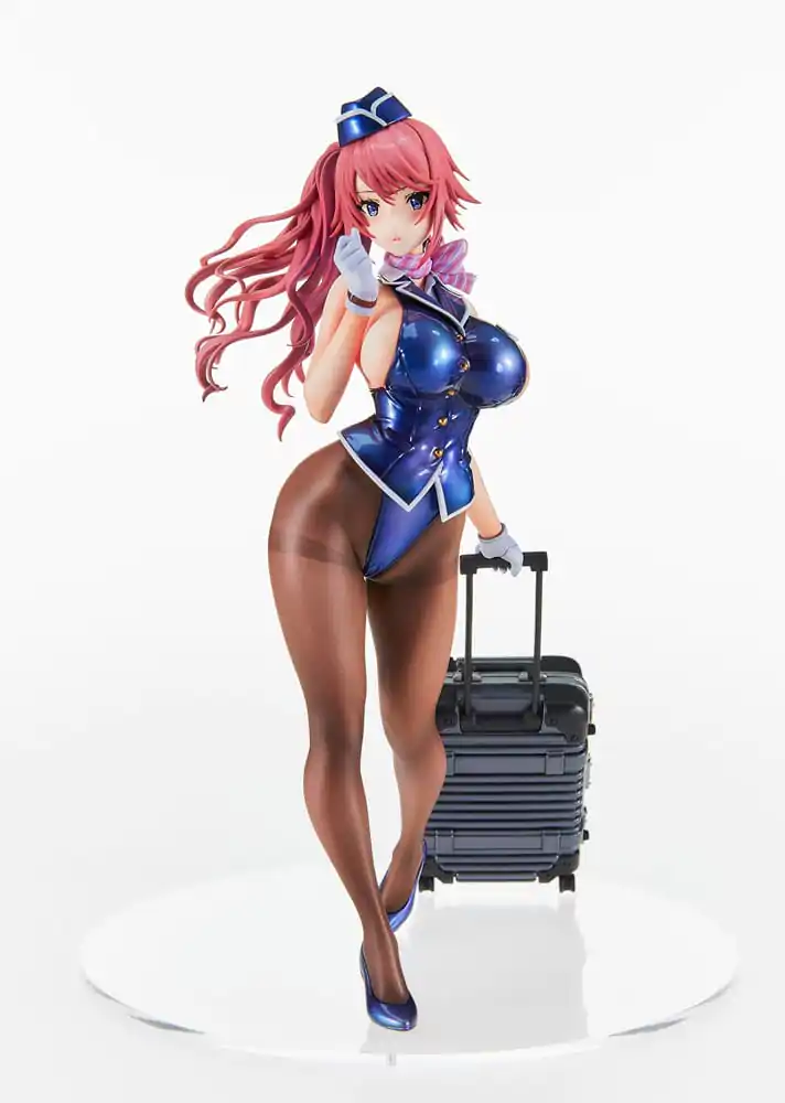 Original Character PVC Statue Tight na Oshigoto Work 3: Cabin Attendant Aya Saionji Antenna Shop Limited Edition 25 cm termékfotó