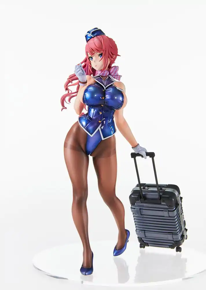 Original Character PVC Statue Tight na Oshigoto Work 3: Cabin Attendant Aya Saionji 25 cm termékfotó