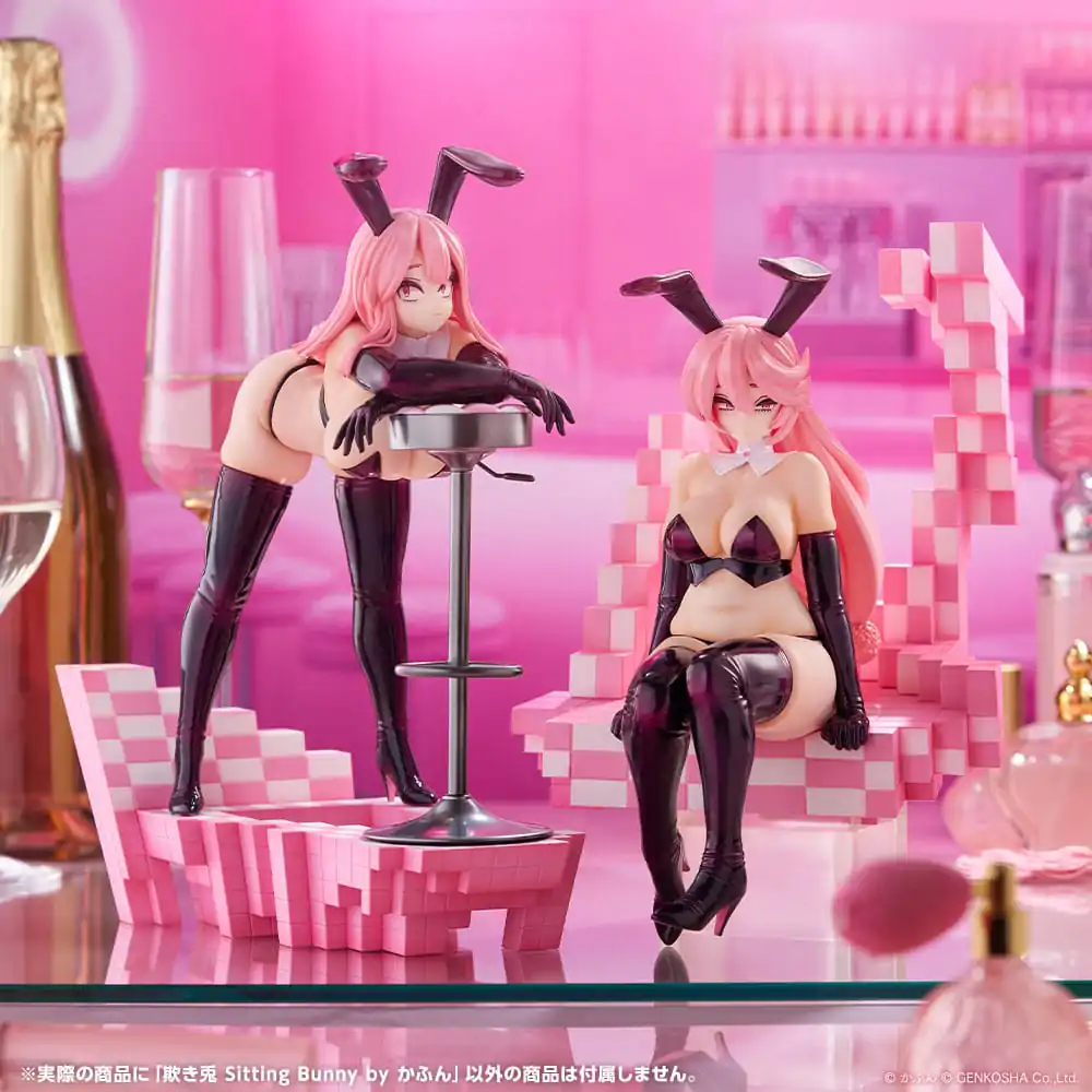 Original Character Trick Bunnies PVC Statue 1/7 Sitting Bunny Illustration by Kafun 24 cm      product photo