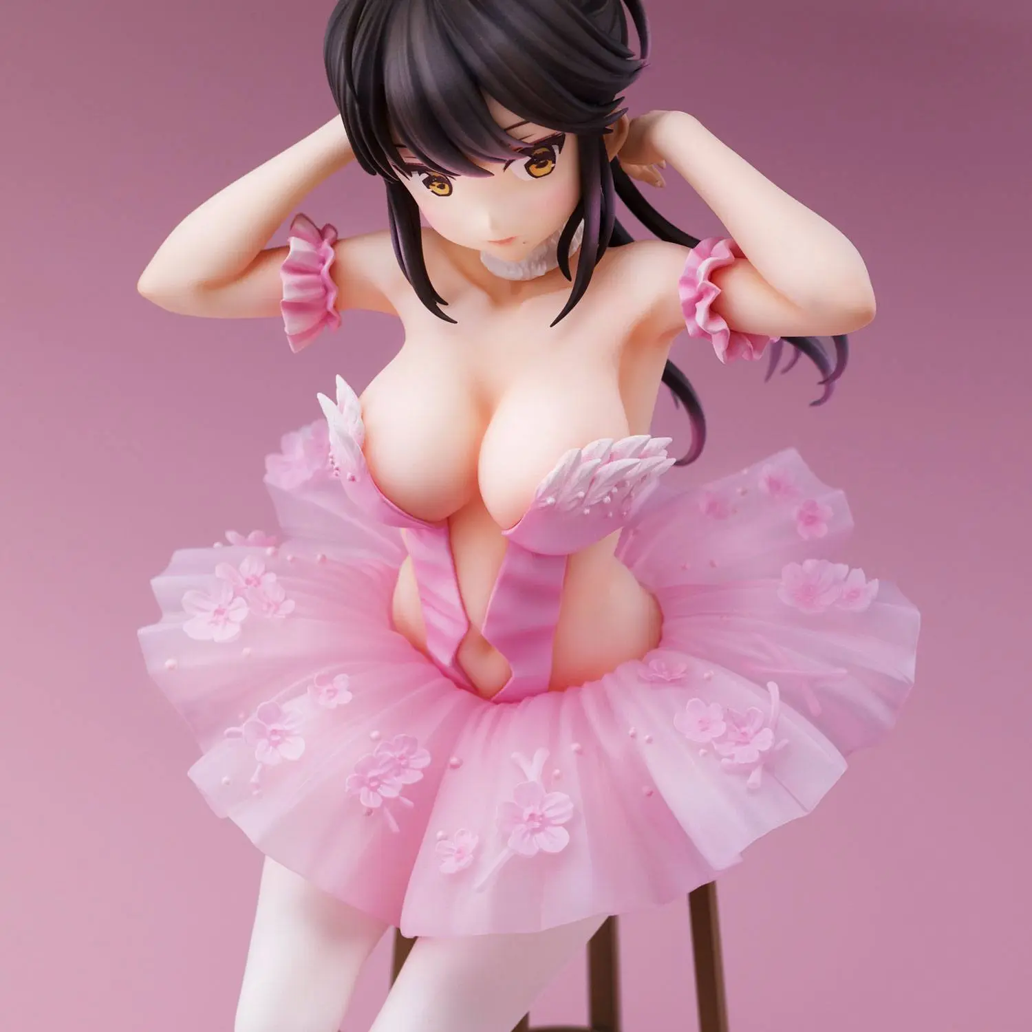 Original Character PVC Statue Anmi Illustration Flamingo Ballet Ponytail Girl 24 cm product photo