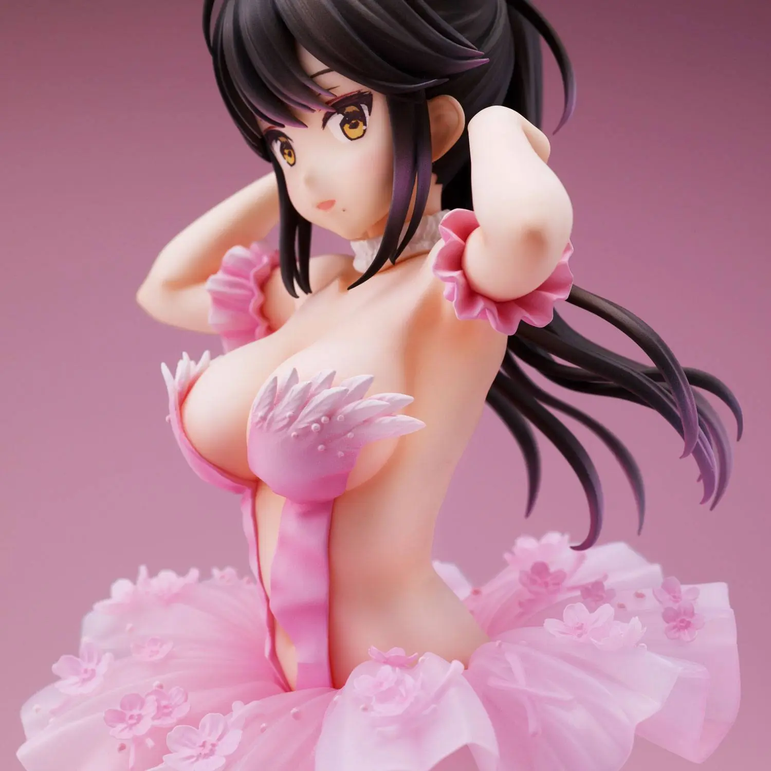 Original Character PVC Statue Anmi Illustration Flamingo Ballet Ponytail Girl 24 cm product photo
