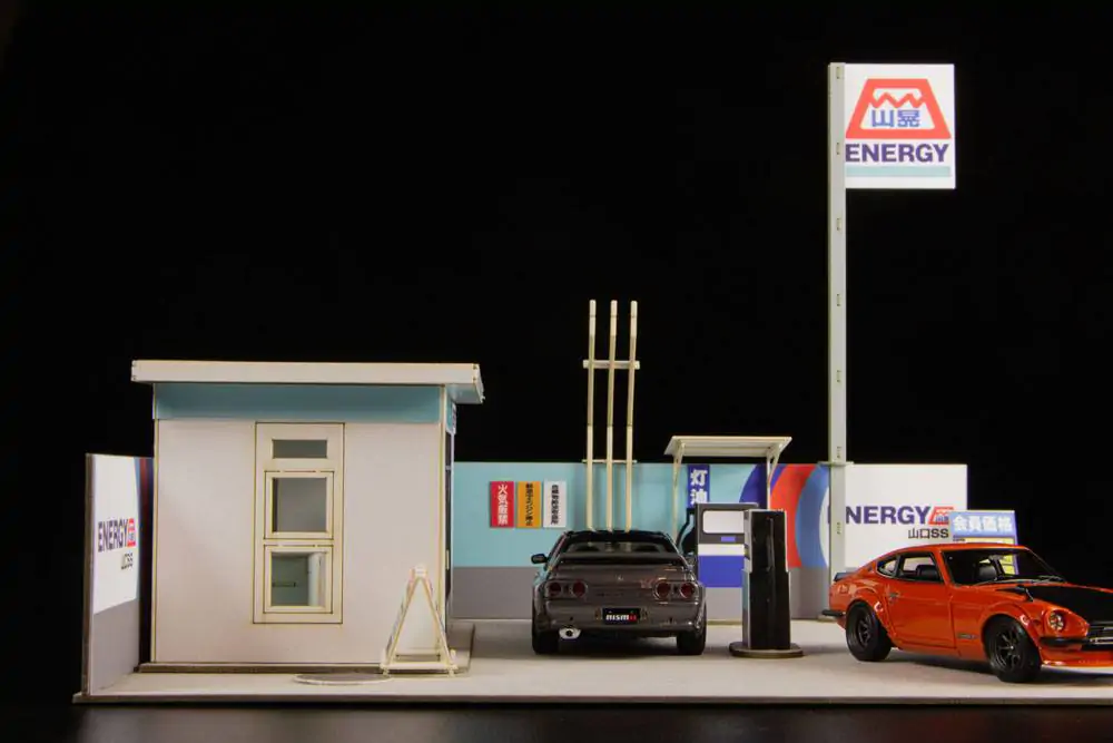 Original Illustration 1/64 Paper Model Kit 1/64 Gas Station 11 cm (re-run) termékfotó