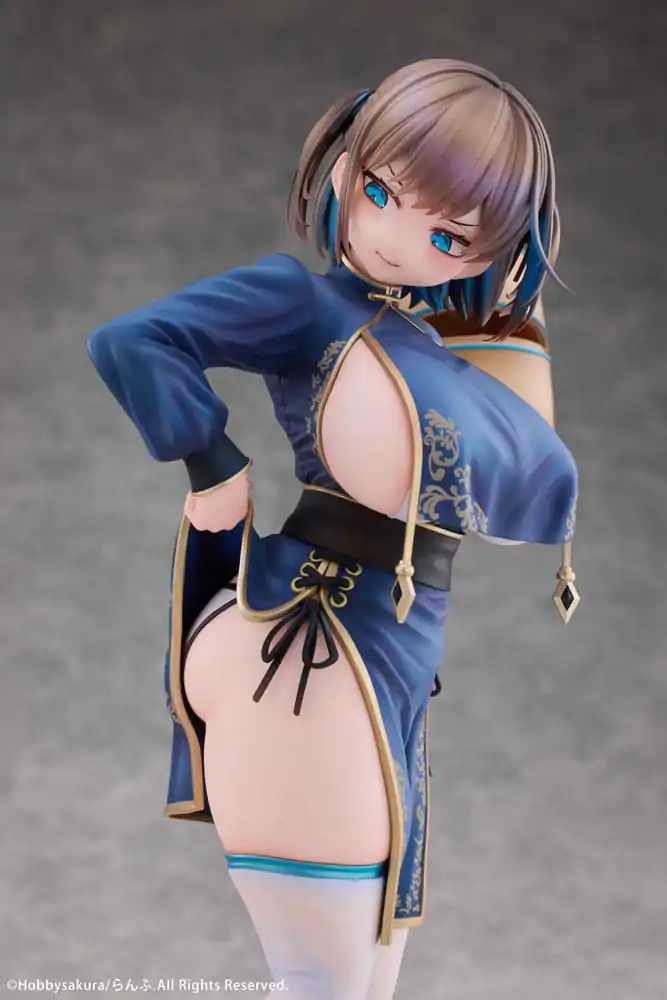 Original Illustration PVC Statue 1/7 Manjuu Musume Tsumugu Illustrated by Ranfu 25 cm product photo