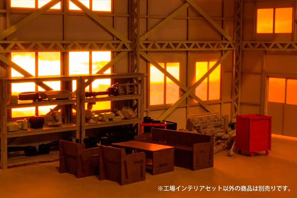 Original Illustration 1/80 Paper Model Kit 1/80 Factoryinterior Set (re-run) 3 cm product photo
