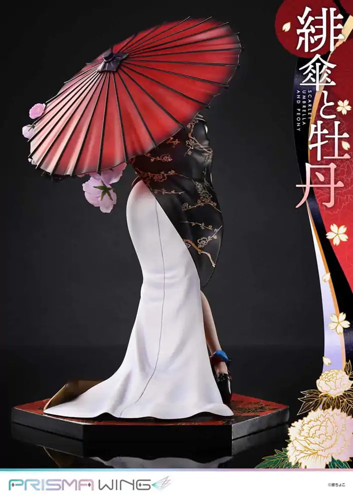 Original Illustration by Fuzichoco Prisma Wing PVC Statue 1/7 Scarlet Umbrella And Peony Deluxe Version 32 cm termékfotó