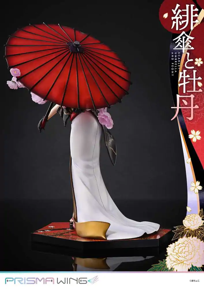 Original Illustration by Fuzichoco Prisma Wing PVC Statue 1/7 Scarlet Umbrella And Peony Deluxe Version 32 cm termékfotó