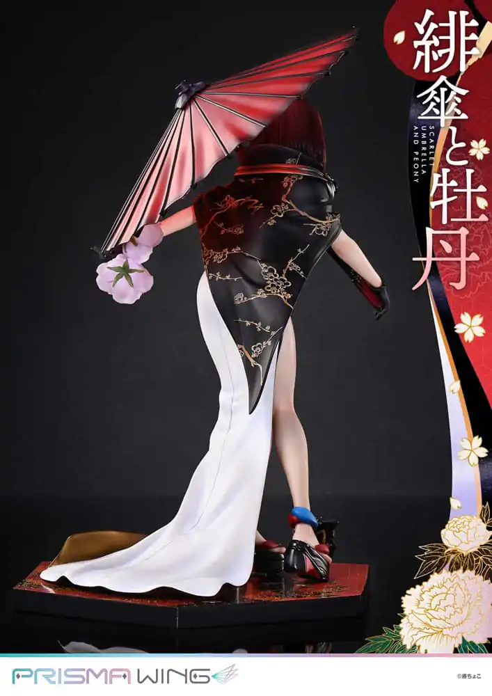 Original Illustration by Fuzichoco Prisma Wing PVC Statue 1/7 Scarlet Umbrella And Peony 28 cm termékfotó