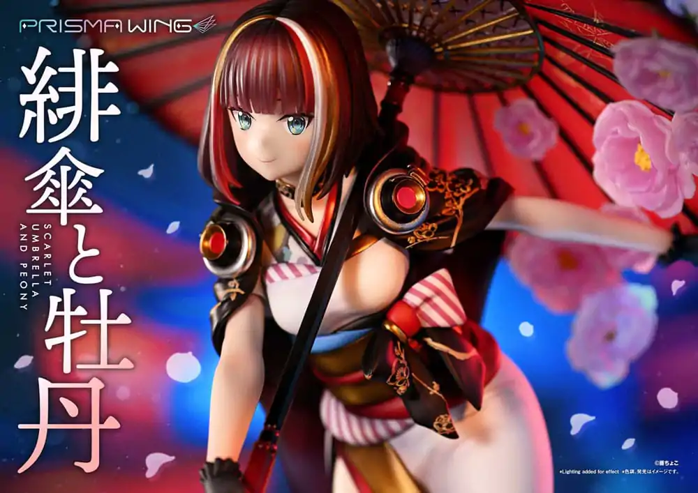 Original Illustration by Fuzichoco Prisma Wing PVC Statue 1/7 Scarlet Umbrella And Peony 28 cm termékfotó