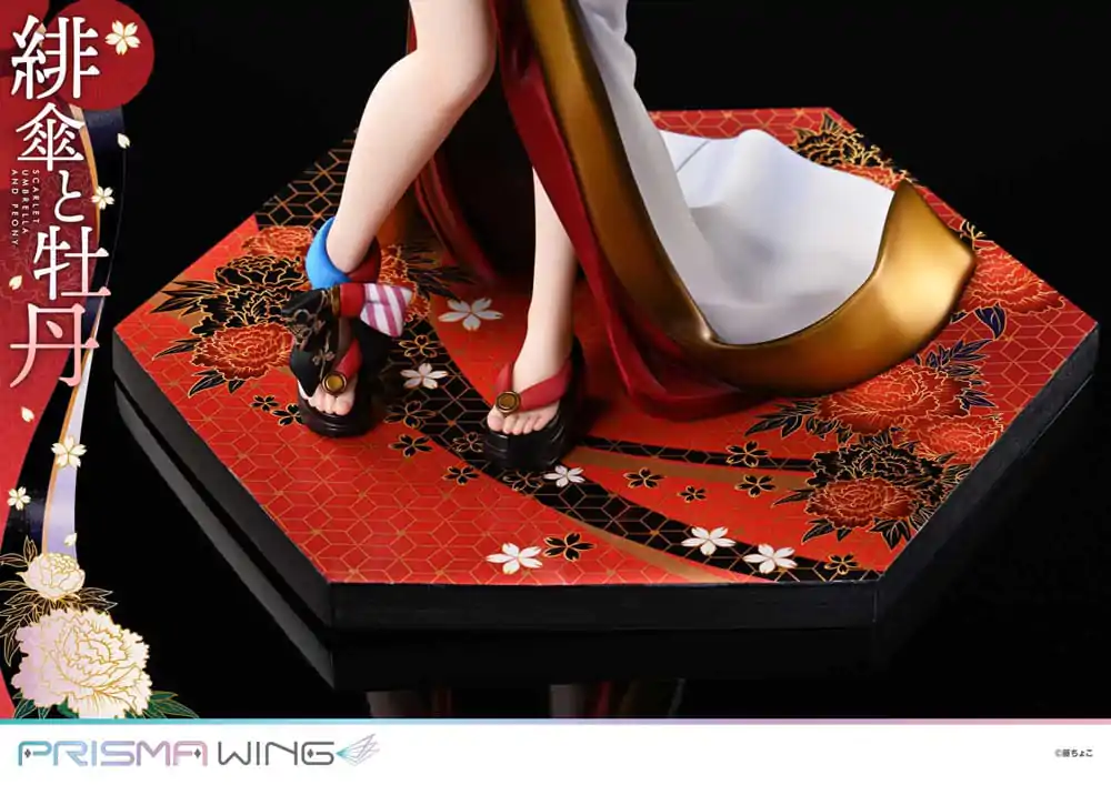 Original Illustration by Fuzichoco Prisma Wing PVC Statue 1/7 Scarlet Umbrella And Peony 28 cm termékfotó