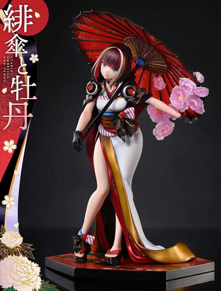 Original Illustration by Fuzichoco Prisma Wing PVC Statue 1/7 Scarlet Umbrella And Peony 28 cm termékfotó