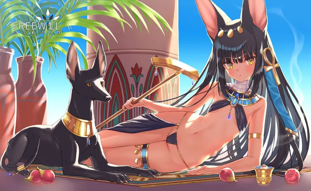 Original Illustration by Rurudo PVC 1/7 Short Break of Anubis 13 cm termékfotó