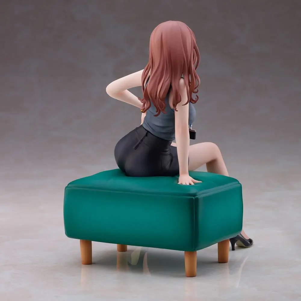 Original Illustration PVC Statue Doshima Illustration Senior Office Lady With Many Moles 23 cm product photo