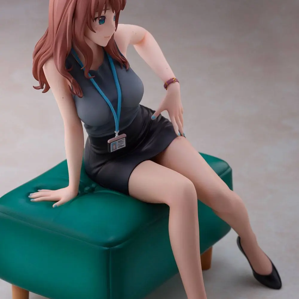 Original Illustration PVC Statue Doshima Illustration Senior Office Lady With Many Moles 23 cm product photo