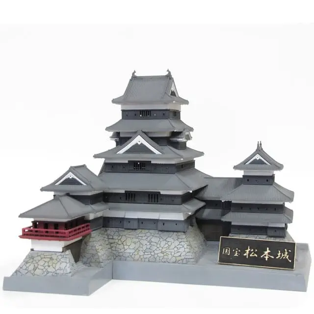 Original Illustration Plastic Kit National treasure Matsumoto Castle (third-run) 18 cm product photo