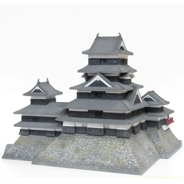 Original Illustration Plastic Kit National treasure Matsumoto Castle (third-run) 18 cm product photo