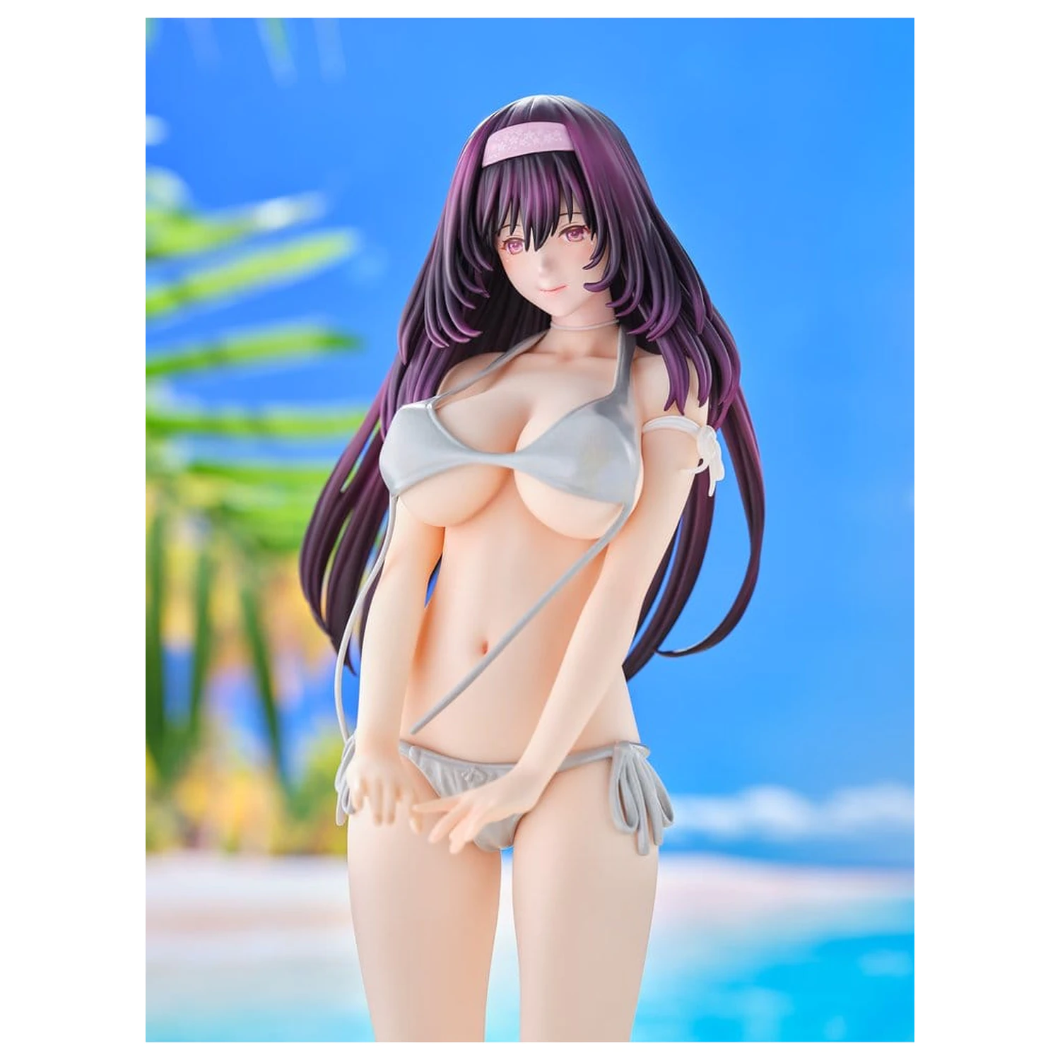 Original Model Statue 1/5 Tomoe Sakura Swimsuit Black Hair Ver. Illustration by Toshi Tsutakaze 32 cm product photo
