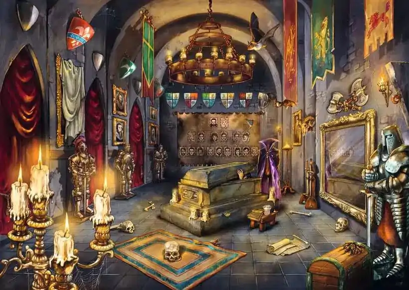 Original Ravensburger Quality Jigsaw Puzzle The Castle of the Vampire (1000 pieces) product photo