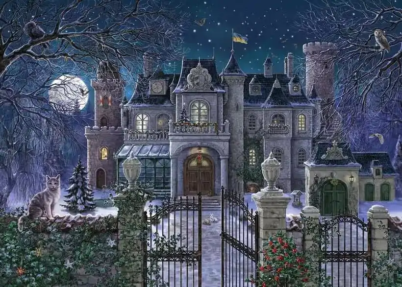 Original Ravensburger Quality Jigsaw Puzzle The Christmas villa (1000 pieces) product photo