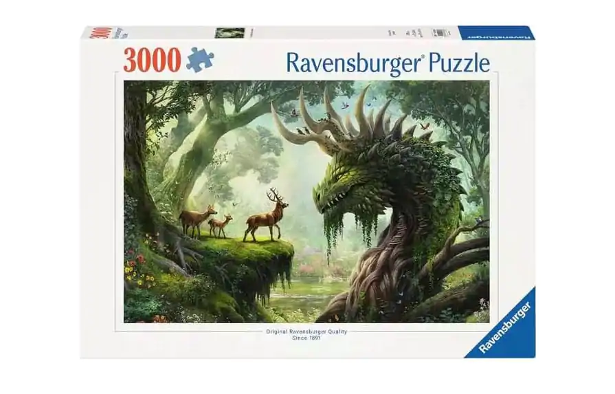 Original Ravensburger Quality Jigsaw Puzzle The forest dragon awakens (3000 pieces) product photo