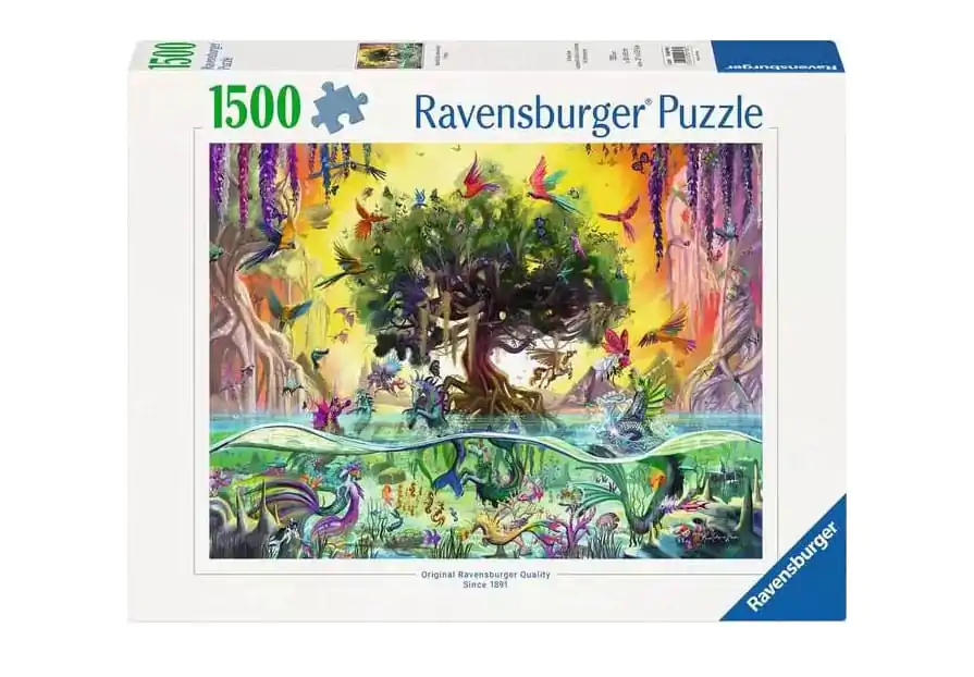 Original Ravensburger Quality Jigsaw Puzzle The unicorn from the lake and his friends (1500 pieces) product photo