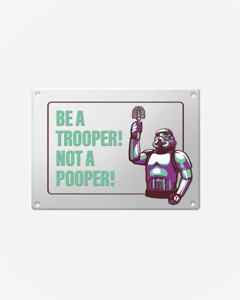 Original Stormtrooper Metal Sign Stormpooper termékfotó