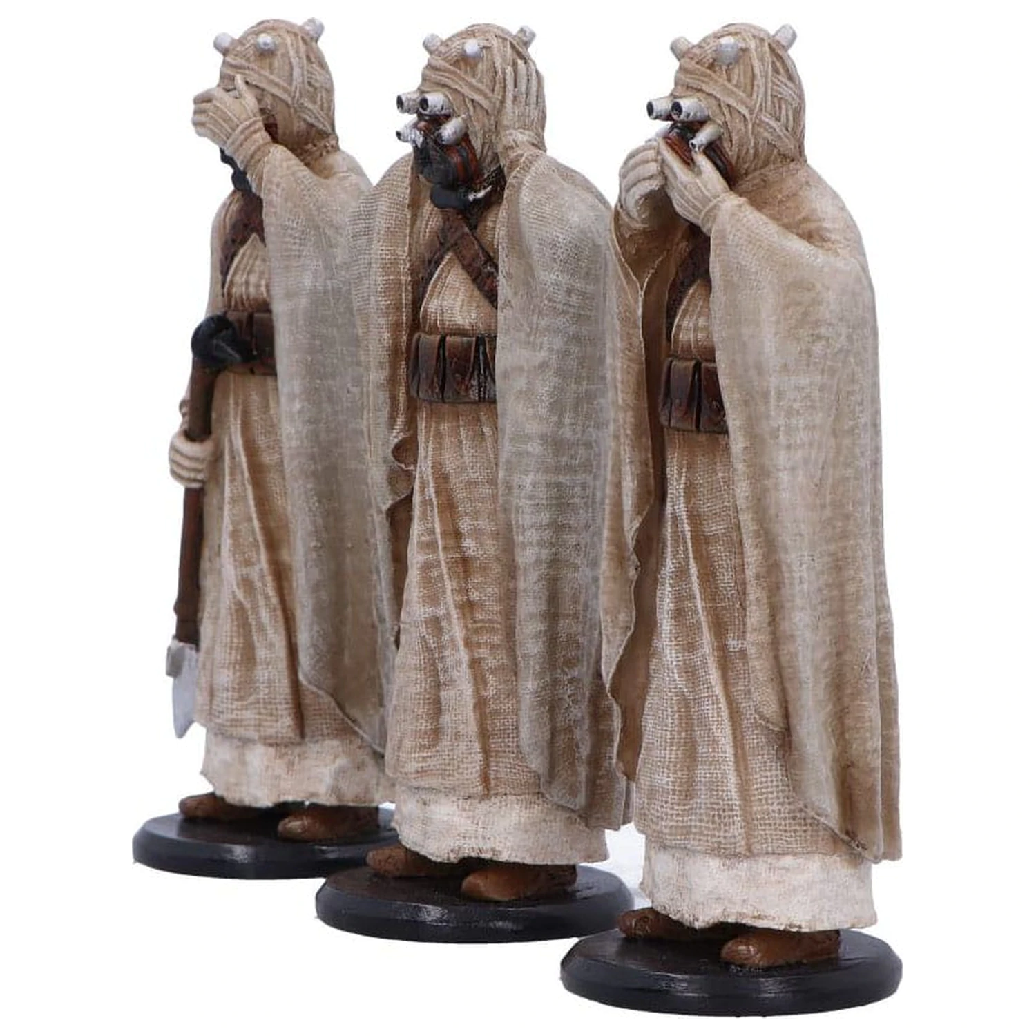 Original Stormtrooper Statue Three Wise Tusken Raiders 14 cm   product photo