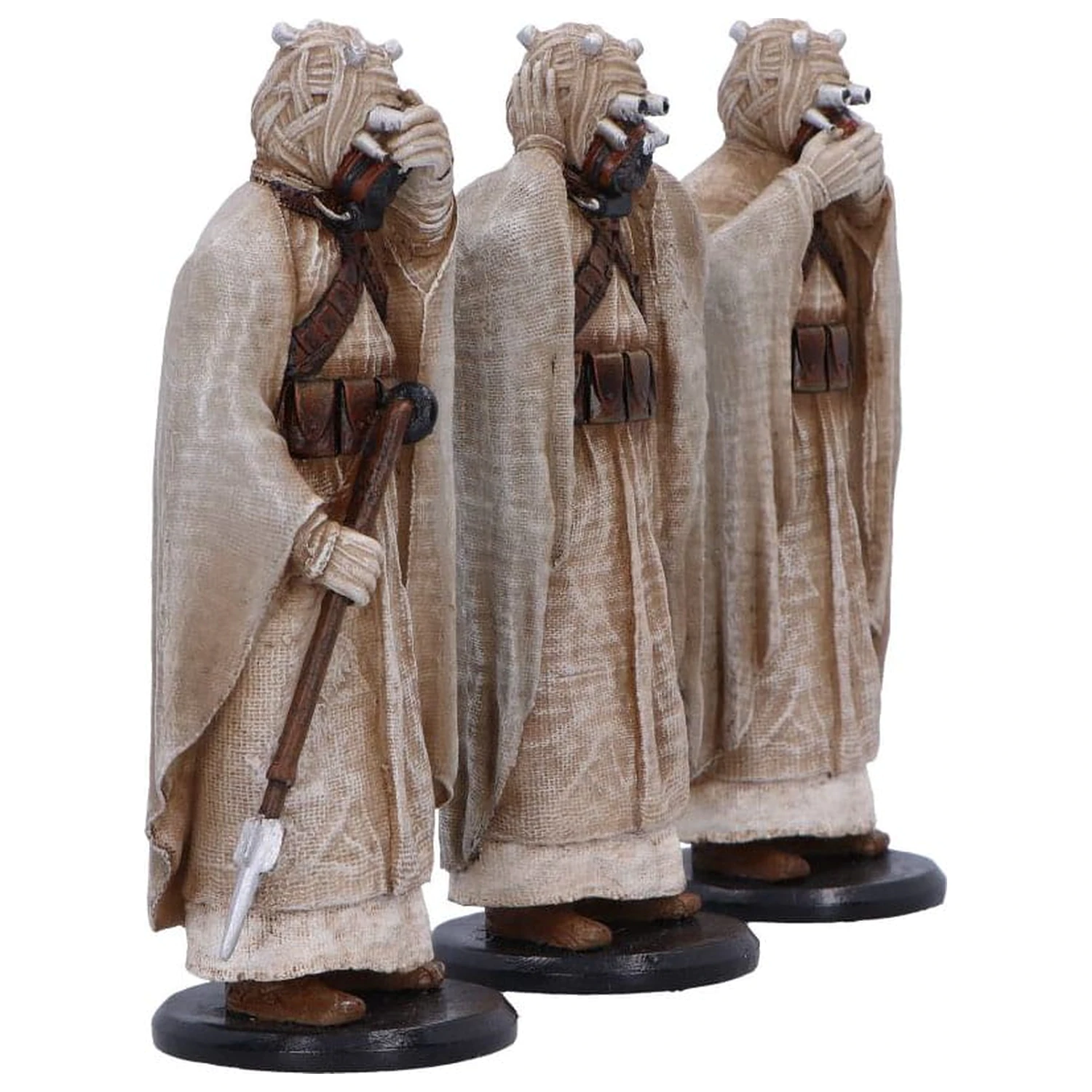 Original Stormtrooper Statue Three Wise Tusken Raiders 14 cm   product photo