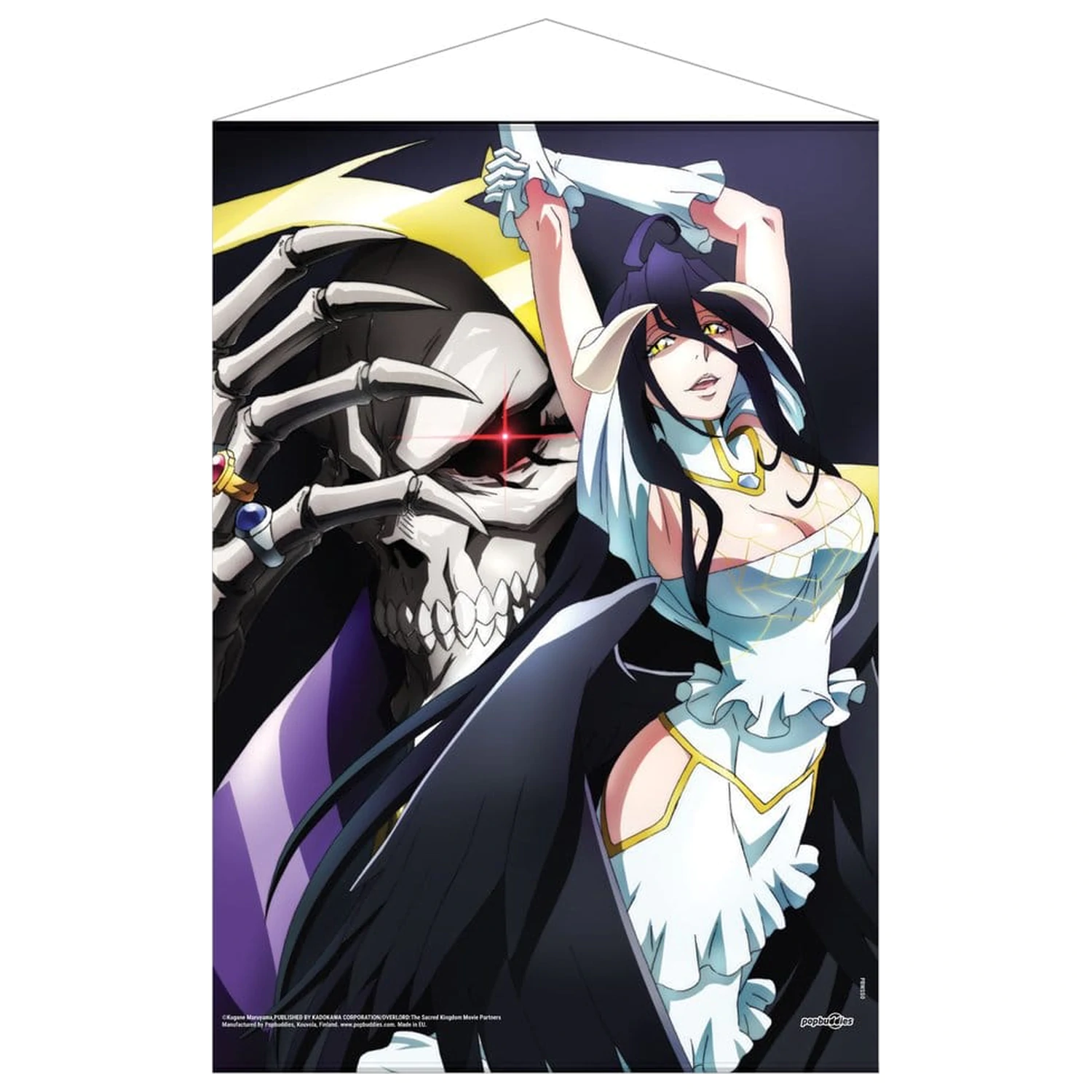 Overlord Wallscroll Ainz Ooal Gown & Albedo 50 x 70 cm  product photo