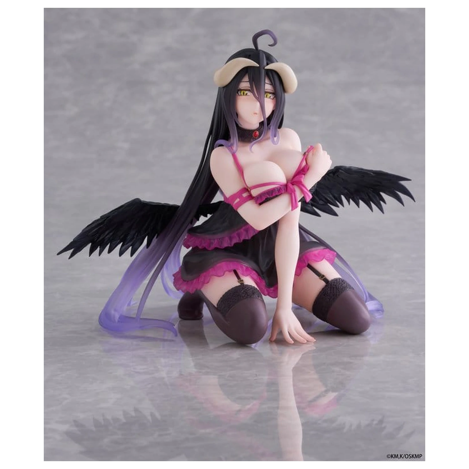 Overlord Desktop Cute PVC Figure Albedo (Negligee ver.) 13 cm product photo