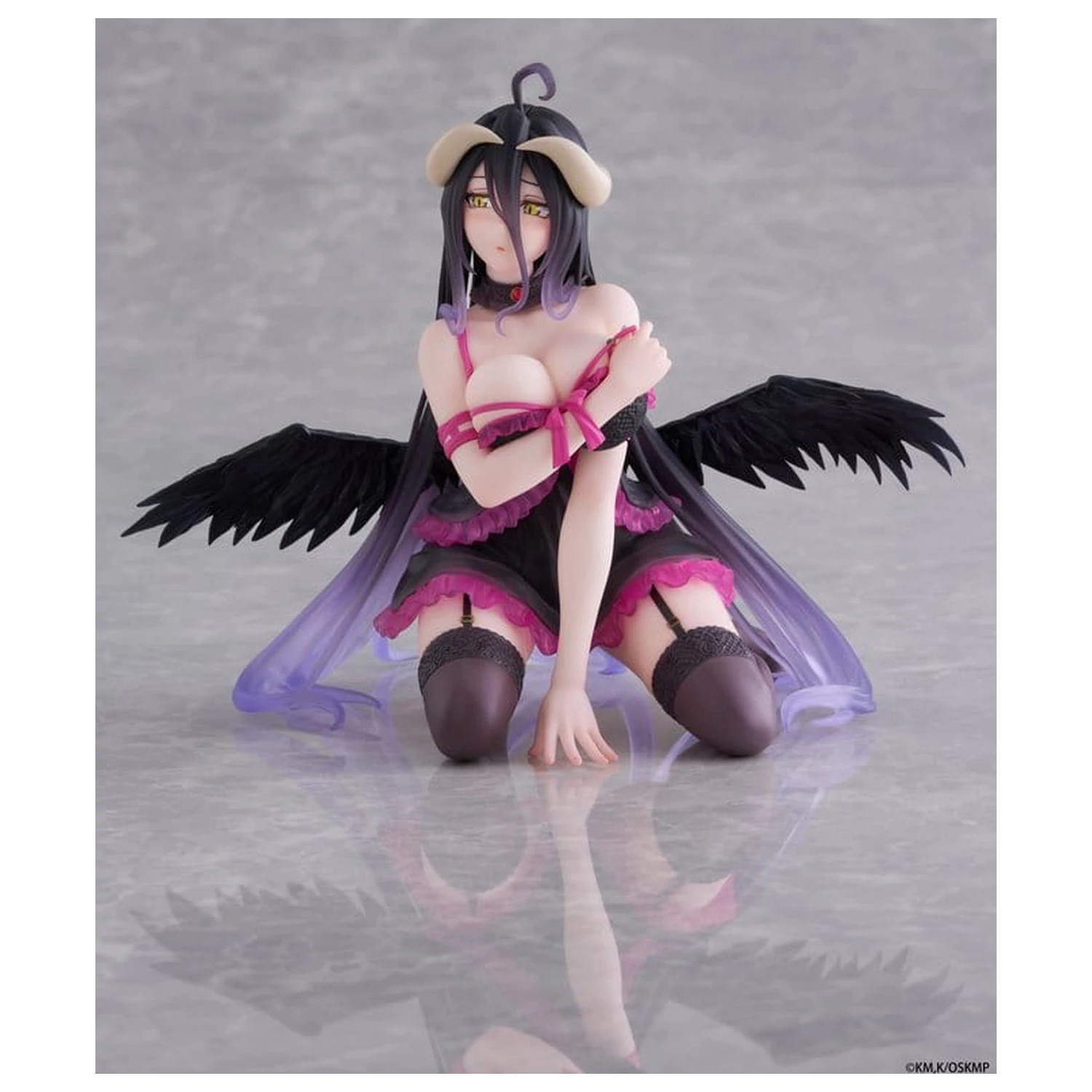 Overlord Desktop Cute PVC Figure Albedo (Negligee ver.) 13 cm product photo