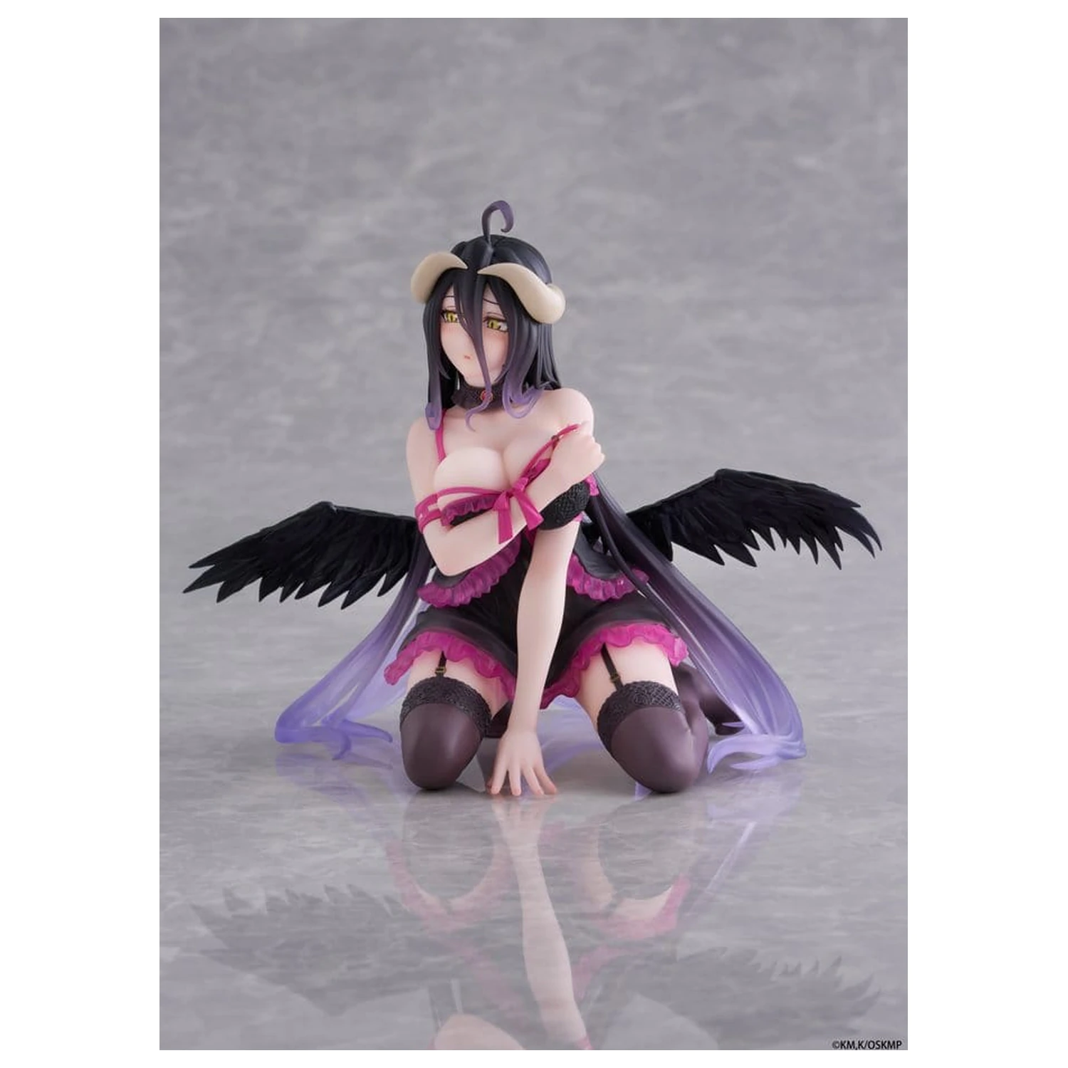 Overlord Desktop Cute PVC Figure Albedo (Negligee ver.) 13 cm product photo