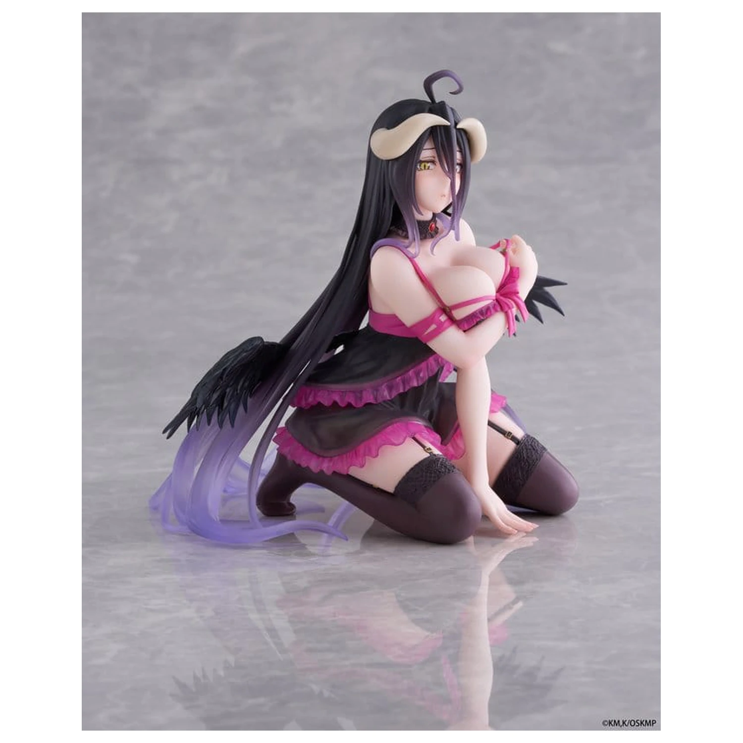 Overlord Desktop Cute PVC Figure Albedo (Negligee ver.) 13 cm product photo