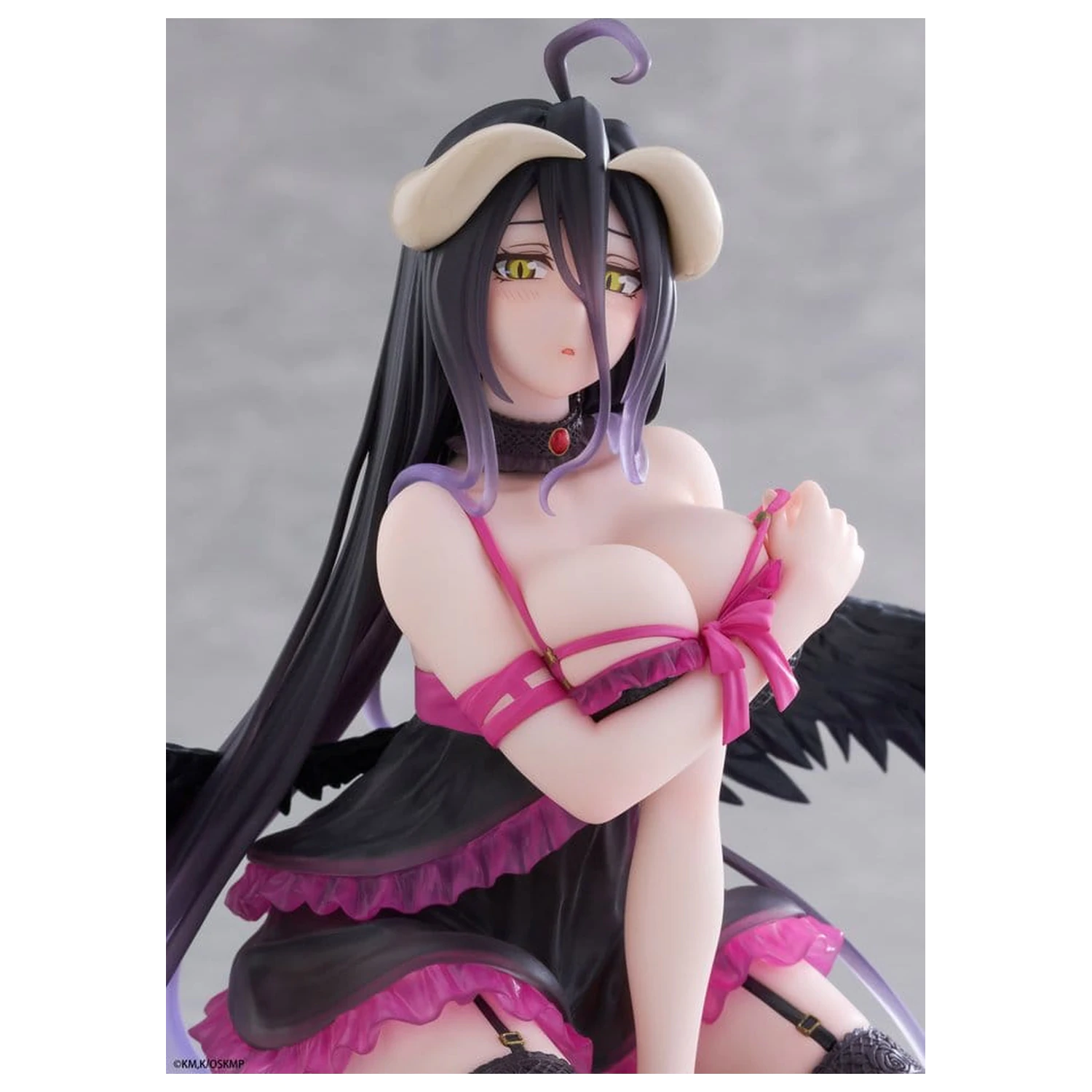 Overlord Desktop Cute PVC Figure Albedo (Negligee ver.) 13 cm product photo