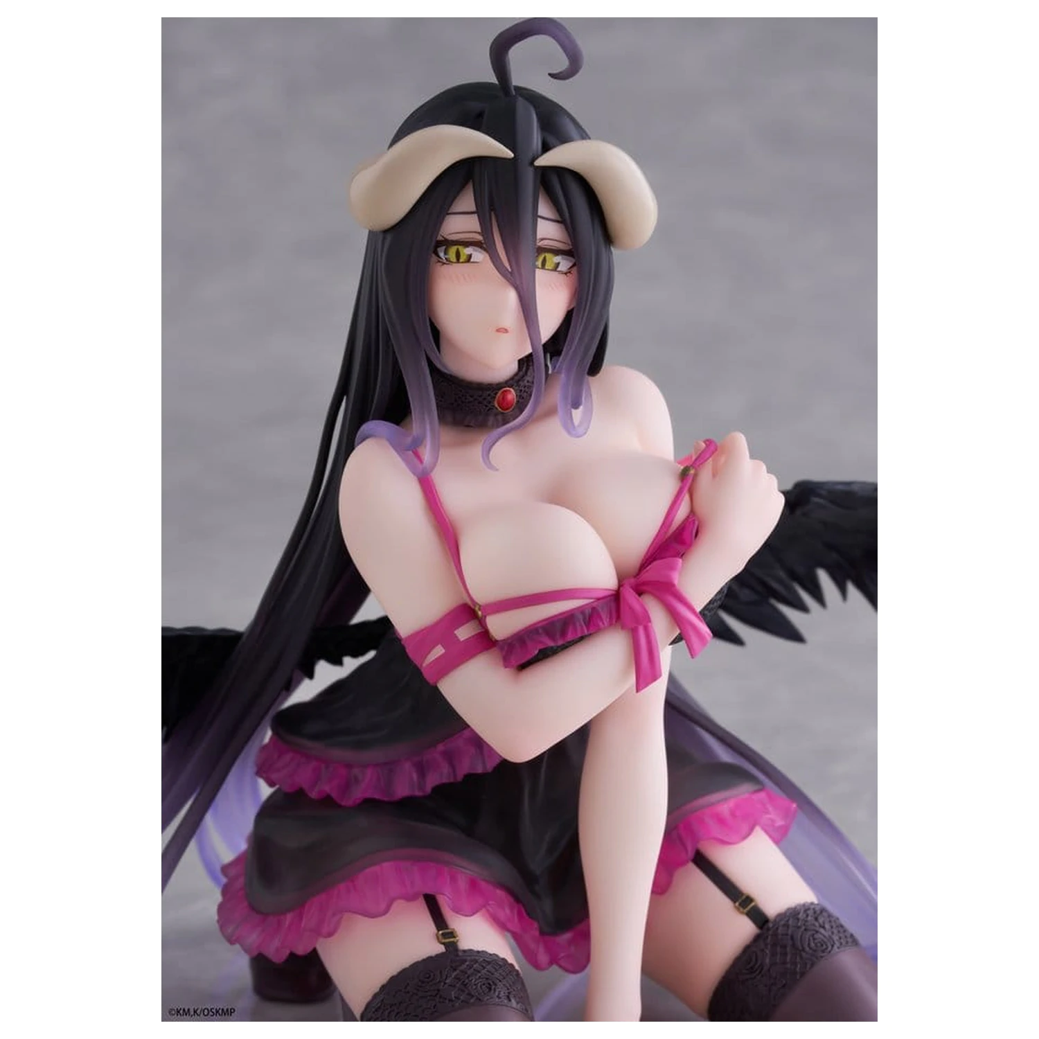 Overlord Desktop Cute PVC Figure Albedo (Negligee ver.) 13 cm product photo