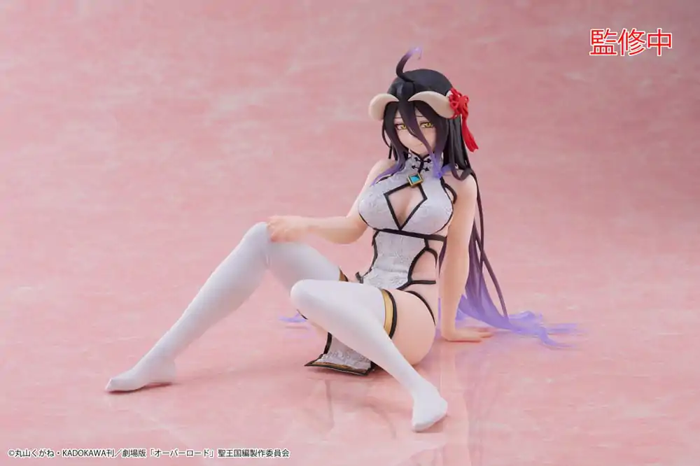 Overlord PVC Statue Desktop Cute Figure Albedo Chinese Dress Ver. 13 cm termékfotó