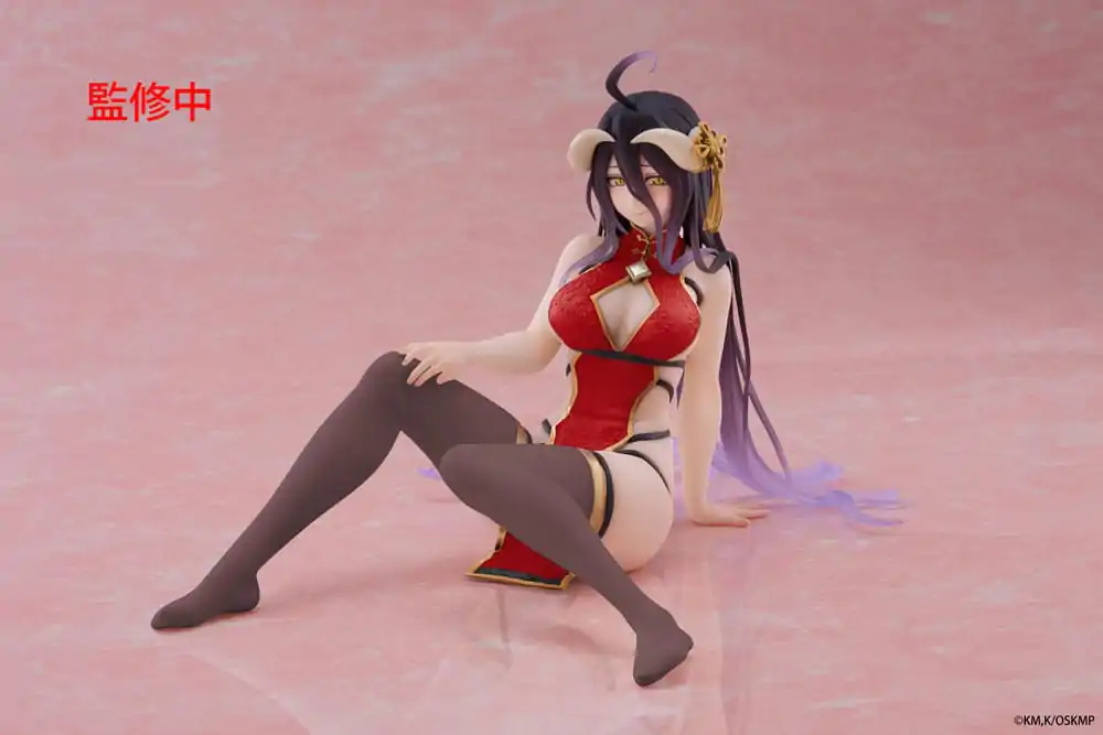 Overlord PVC Statue Desktop Cute Figure Albedo Chinese Dress Ver. Renewal 13 cm product photo